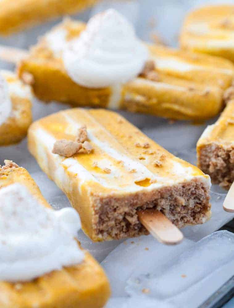 Pumpkin Pie Popsicles