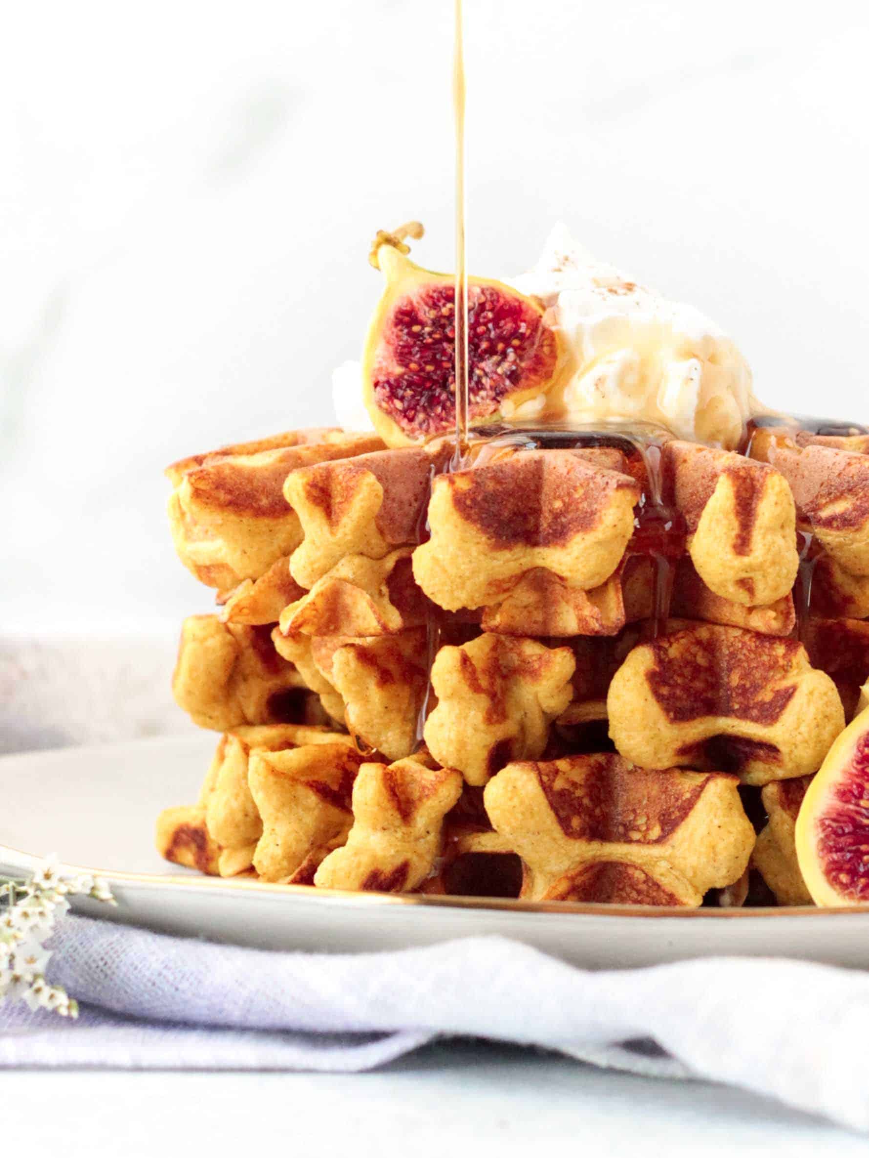 Pumpkin Protein Waffles