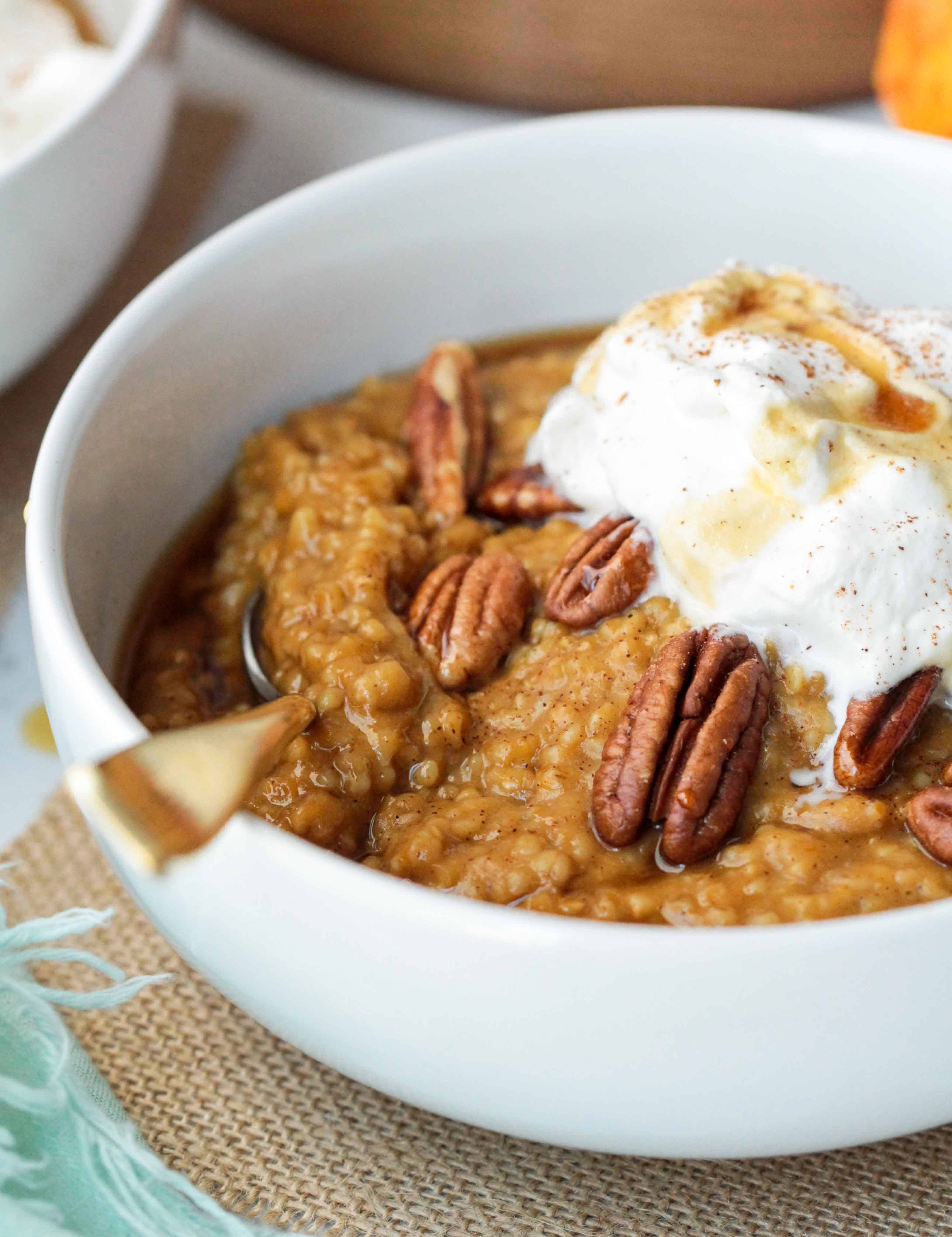 Instant Pot Pumpkin Steel Cut Oats