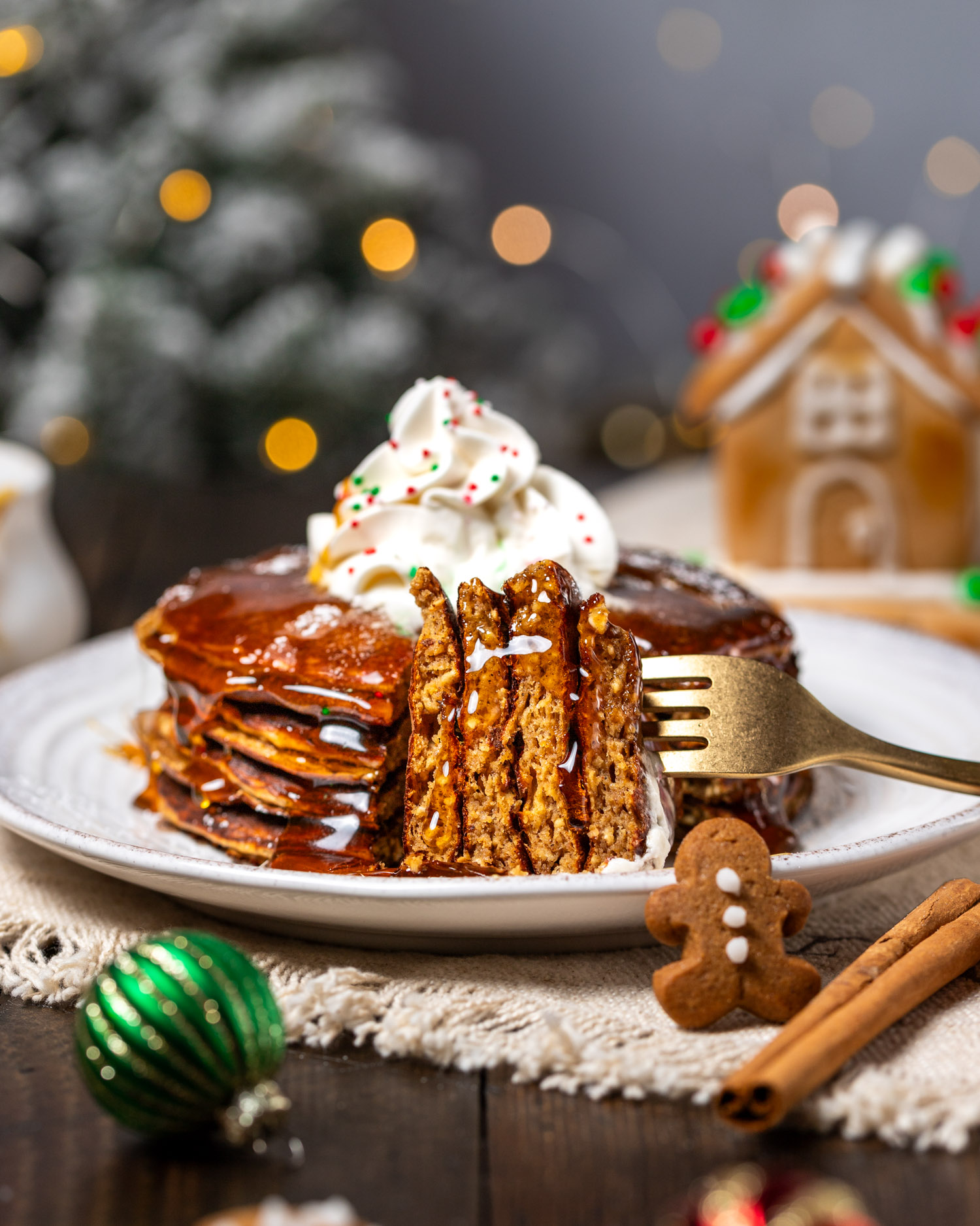 Gingerbread Protein Pancakes