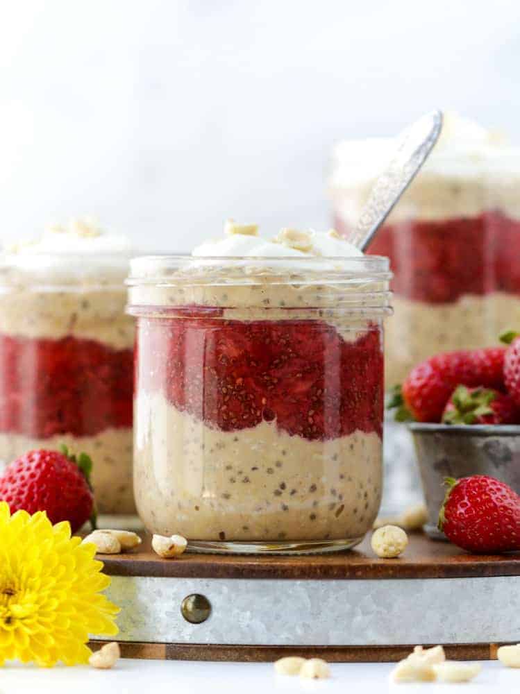 Peanut Butter and Jelly Overnight Oats