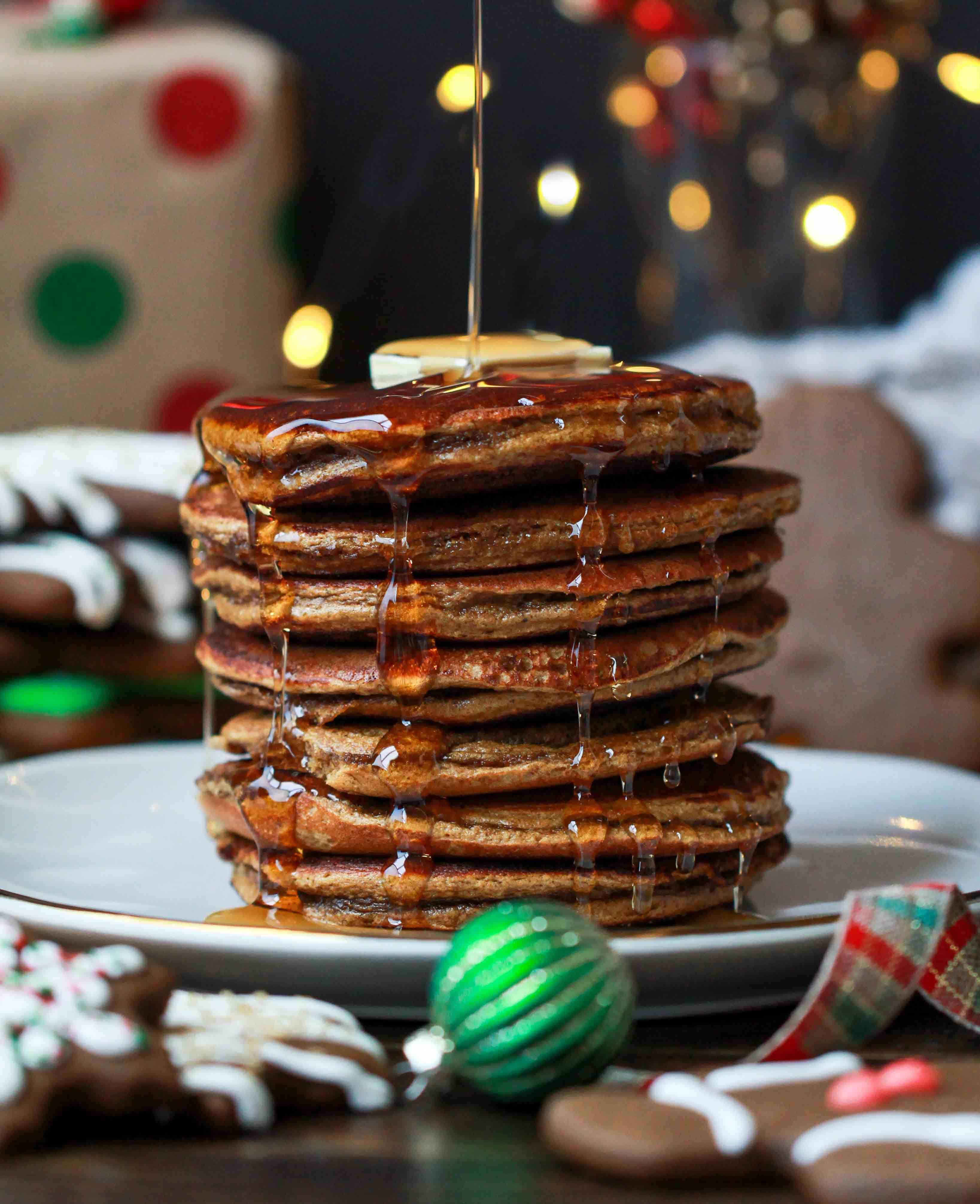Gingerbread Protein Pancakes