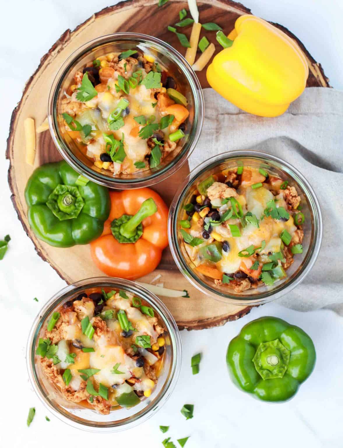 Mexican Unstuffed Pepper Bowls Peanut Butter and Fitness