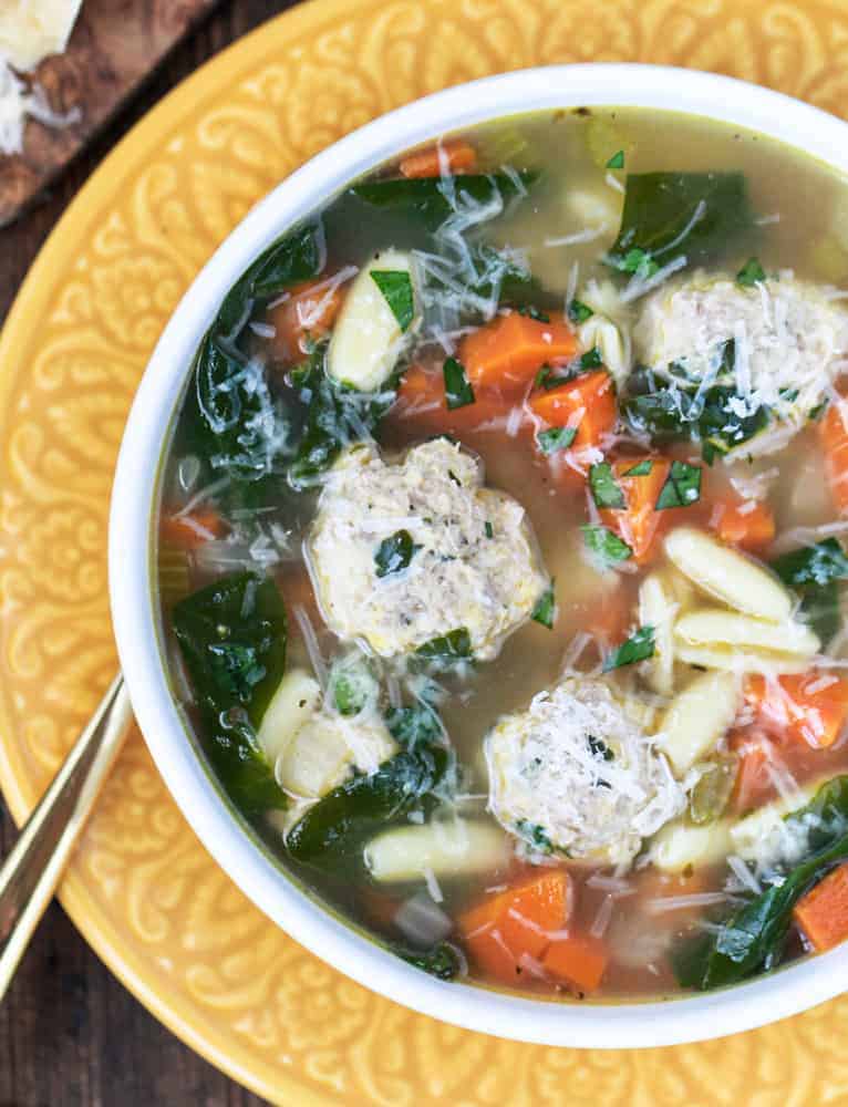 Freezer-Friendly Italian Wedding Soup - Peanut Butter and Fitness