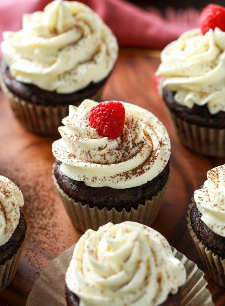 Bourbon Chocolate Cupcakes