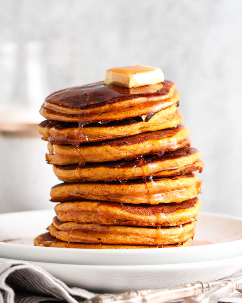 Pumpkin Buttermilk Protein Pancakes