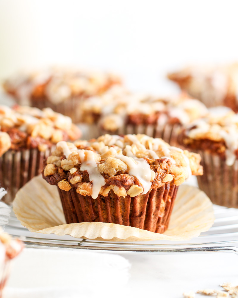 Pumpkin Apple Oat Muffins