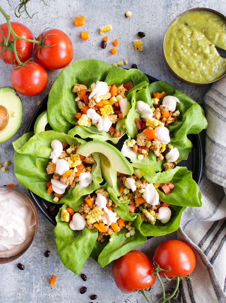 Southwest Turkey Lettuce Wraps