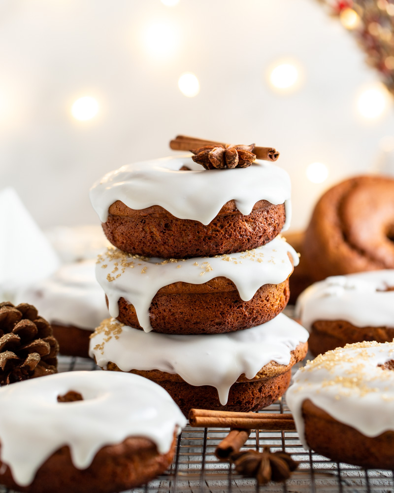 Healthier Gingerbread Donuts