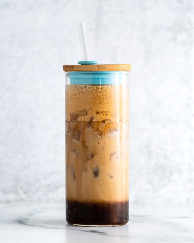 MacroFriendly Iced Brown Sugar Shaken Espresso Peanut Butter and Fitness