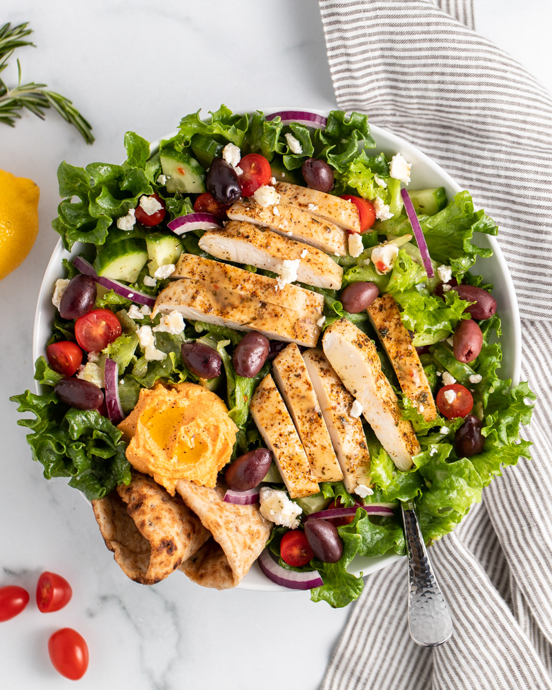 Easy Greek Chicken Salad