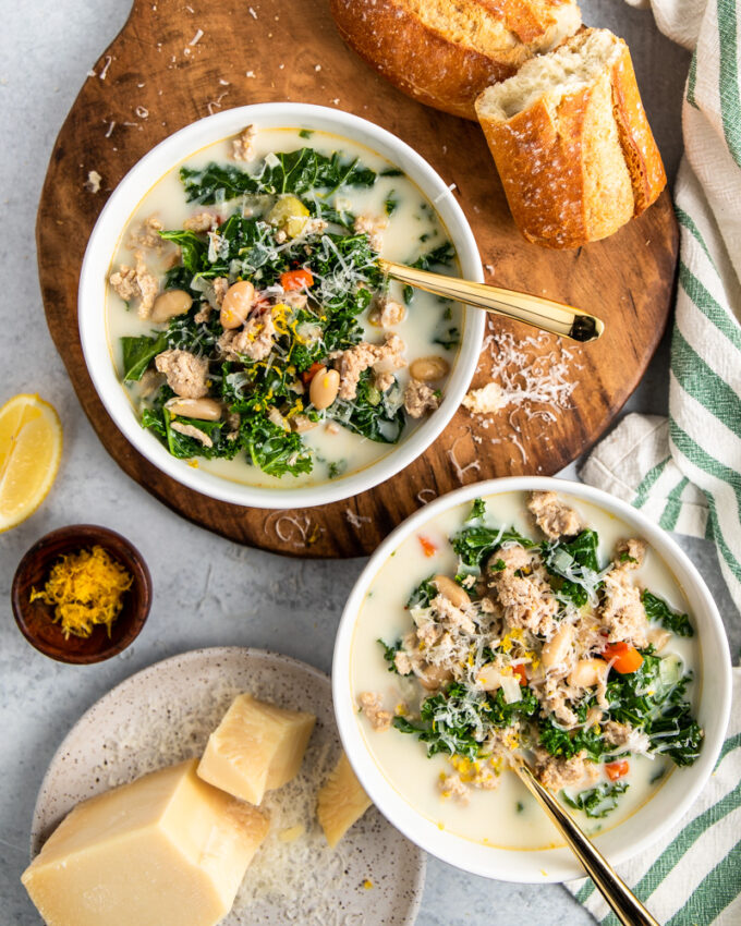 Italian Sausage, White Bean, and Kale Soup Peanut Butter and Fitness