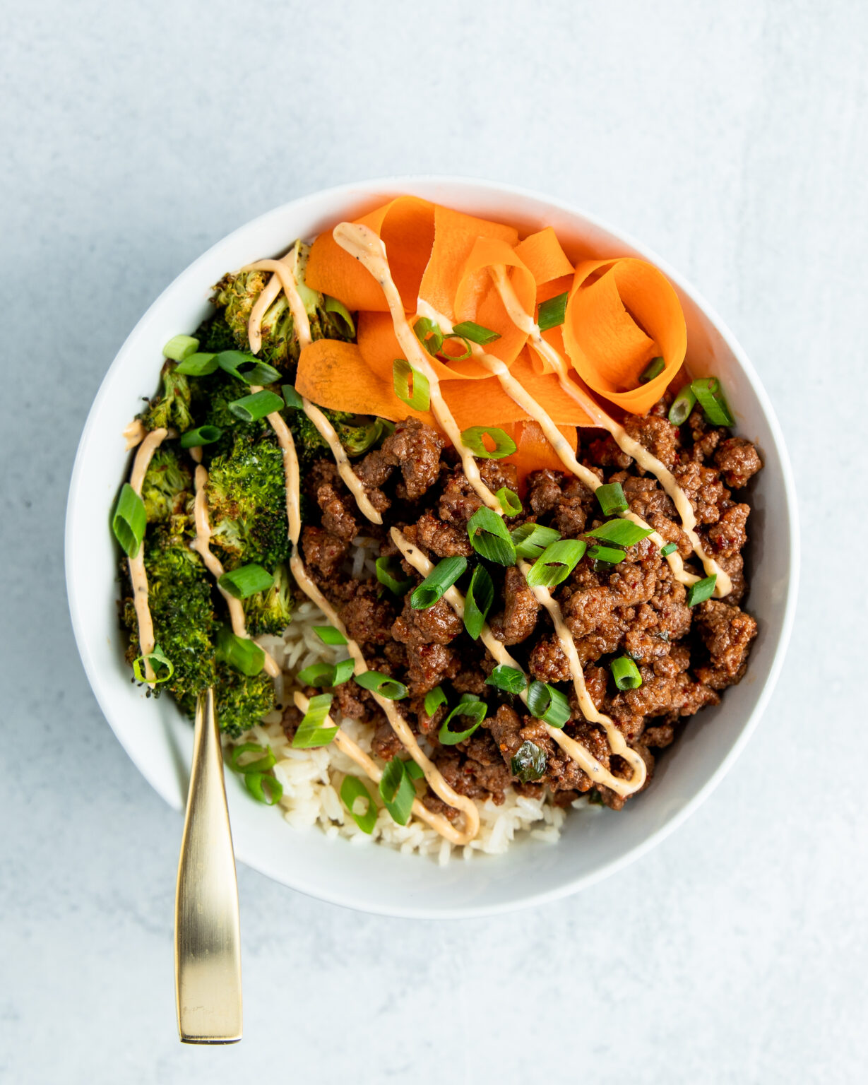 Korean Inspired Ground Beef Bowl Peanut Butter and Fitness