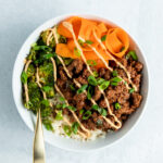 Korean Inspired Ground Beef Bowl