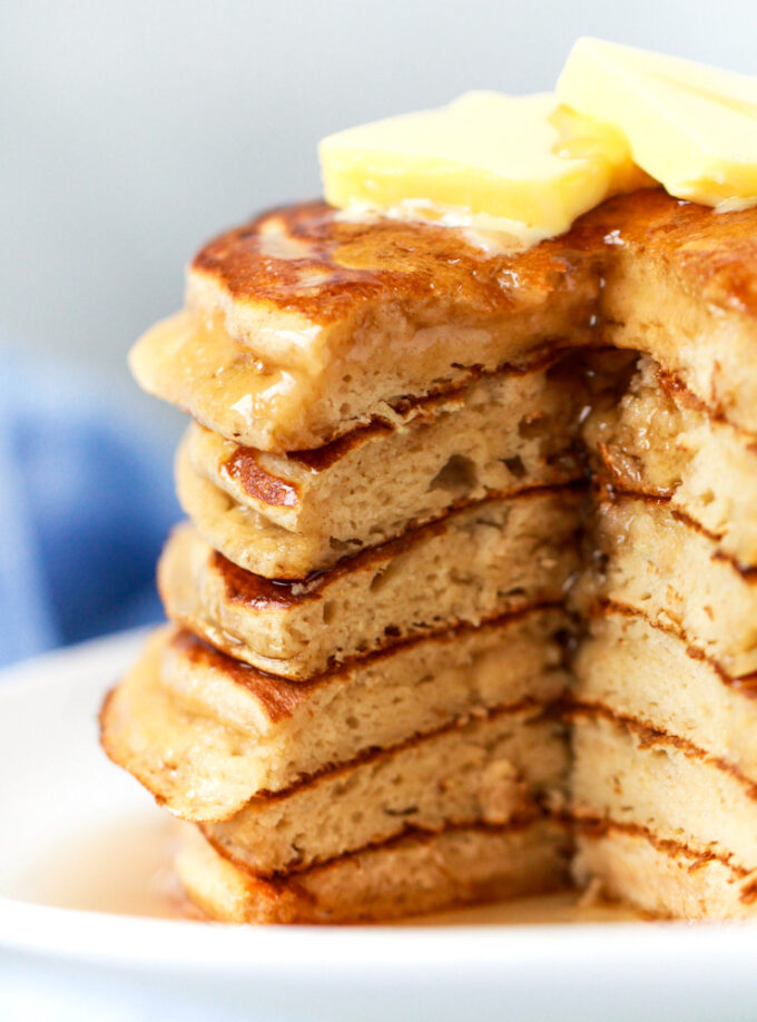 Buttermilk Protein Pancakes Peanut Butter and Fitness