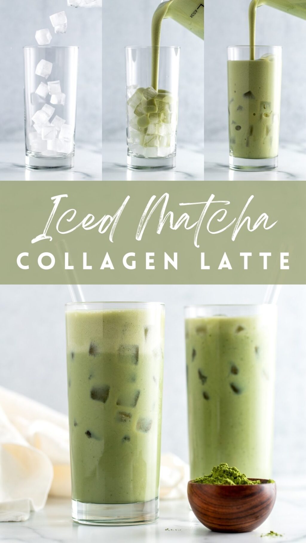 DIY Matcha Collagen Latte