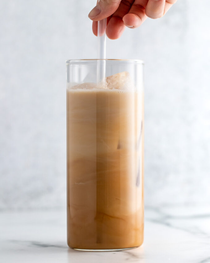 Iced Skinny Vanilla Latte Peanut Butter and Fitness