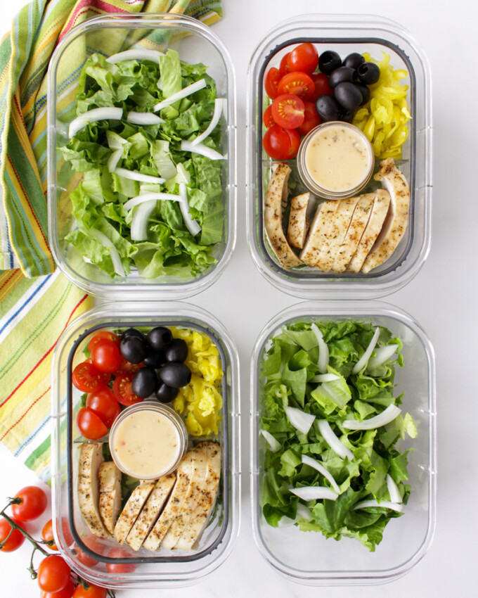 How to Meal Prep Salads that Stay Fresh - Peanut Butter and Fitness