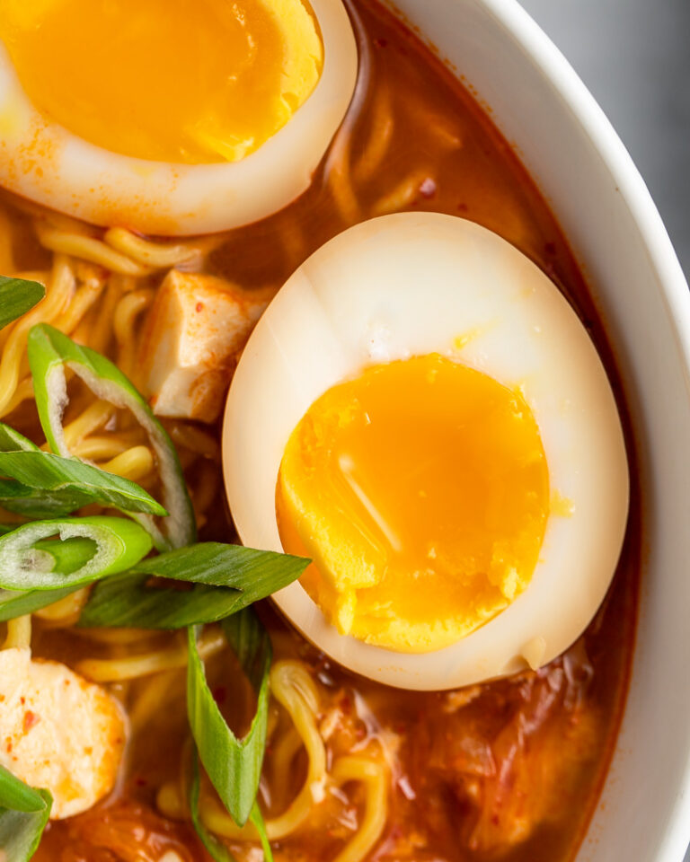 Quick Kimchi & Tofu Ramen Peanut Butter and Fitness
