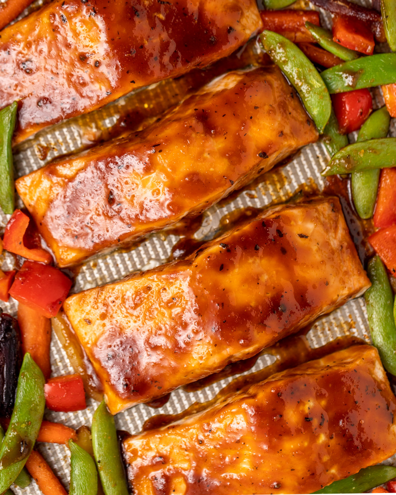 Sheet Pan Miso Glazed Salmon