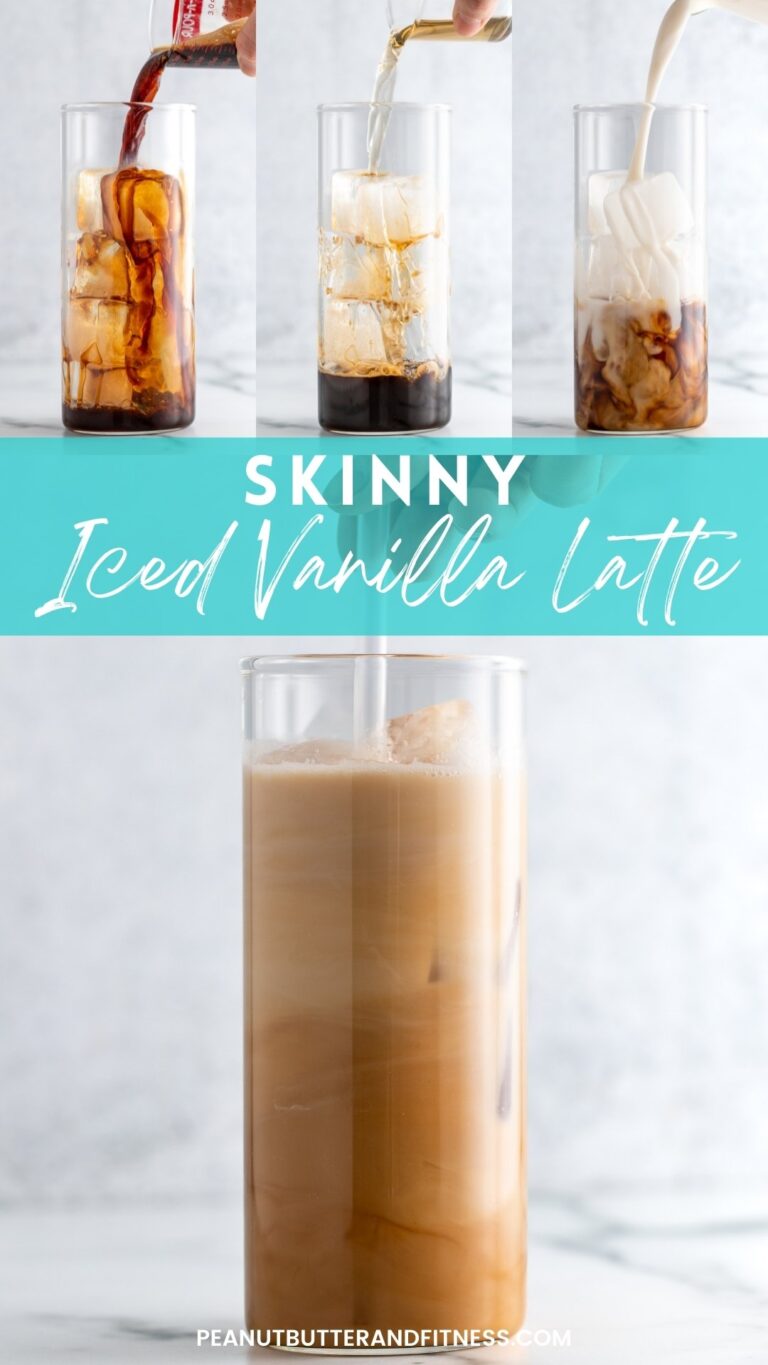 Iced Skinny Vanilla Latte Peanut Butter and Fitness