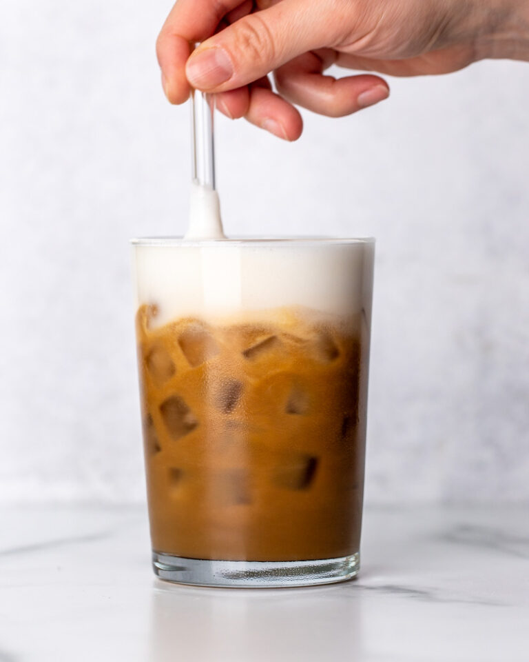 Salted Caramel Cream Cold Brew with Collagen Peanut Butter and Fitness