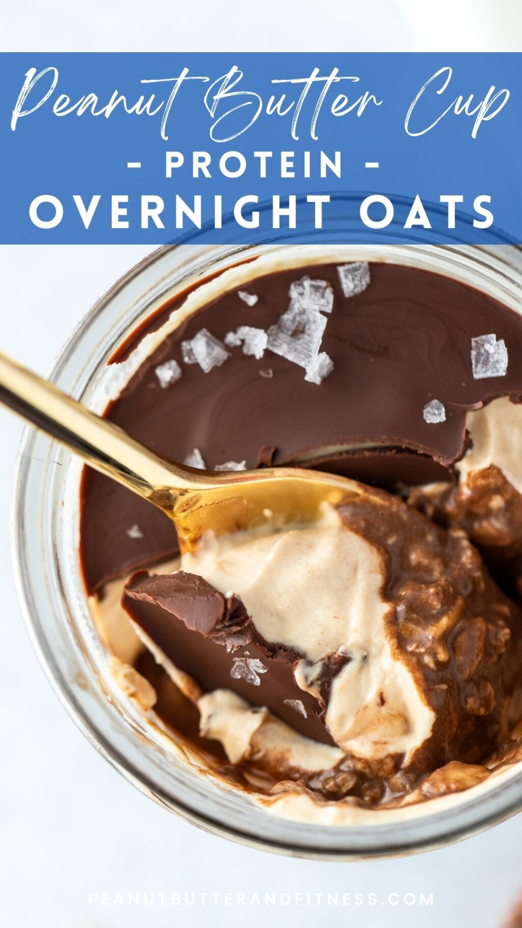 Peanut Butter Cup Overnight Oats (+Protein) - Secretly Healthy Home