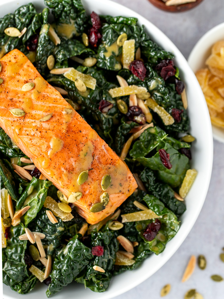 Harvest Ginger Salad with Salmon