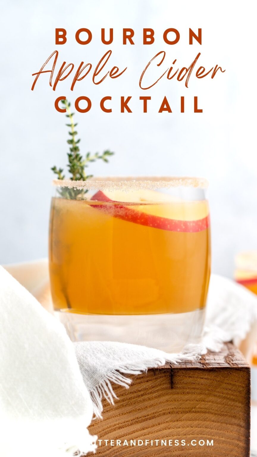 Bourbon Apple Cider Cocktail Peanut Butter and Fitness