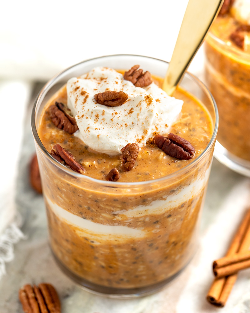 Pumpkin Pie Protein Overnight Oats