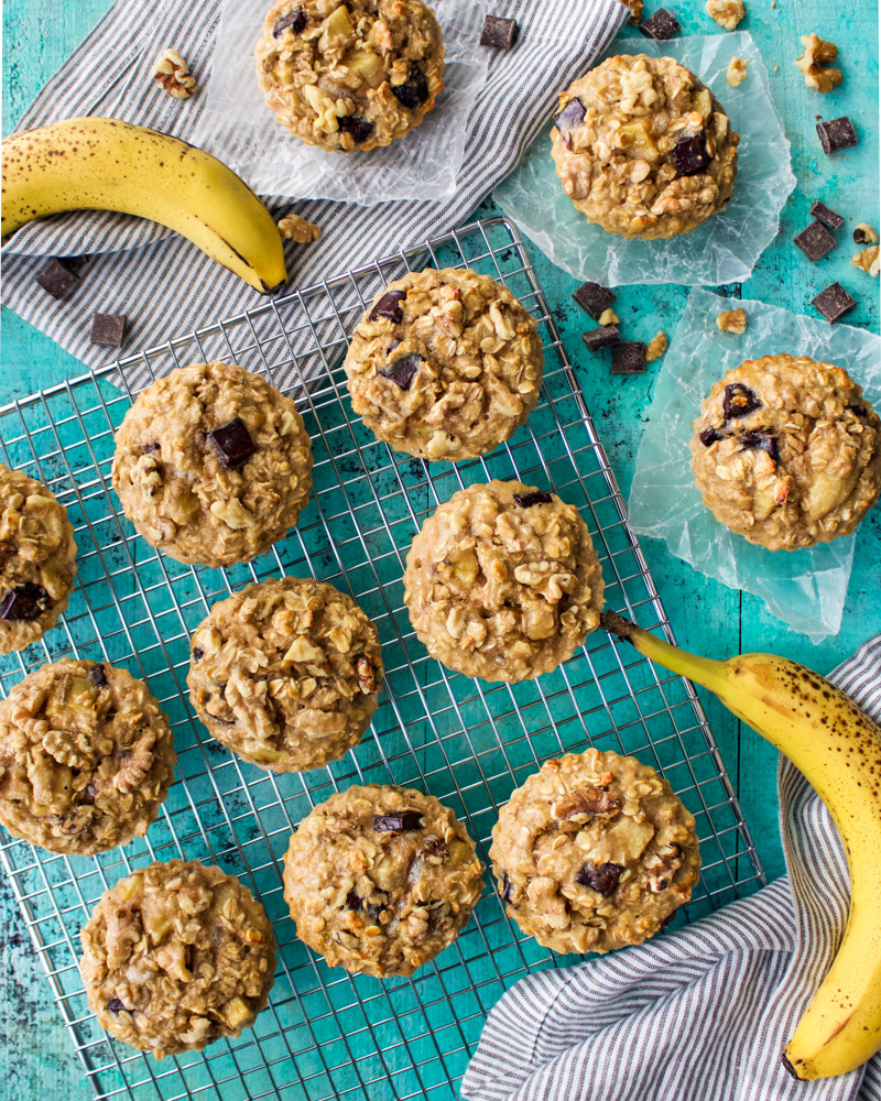 Skinny Monkey Oatmeal Muffins