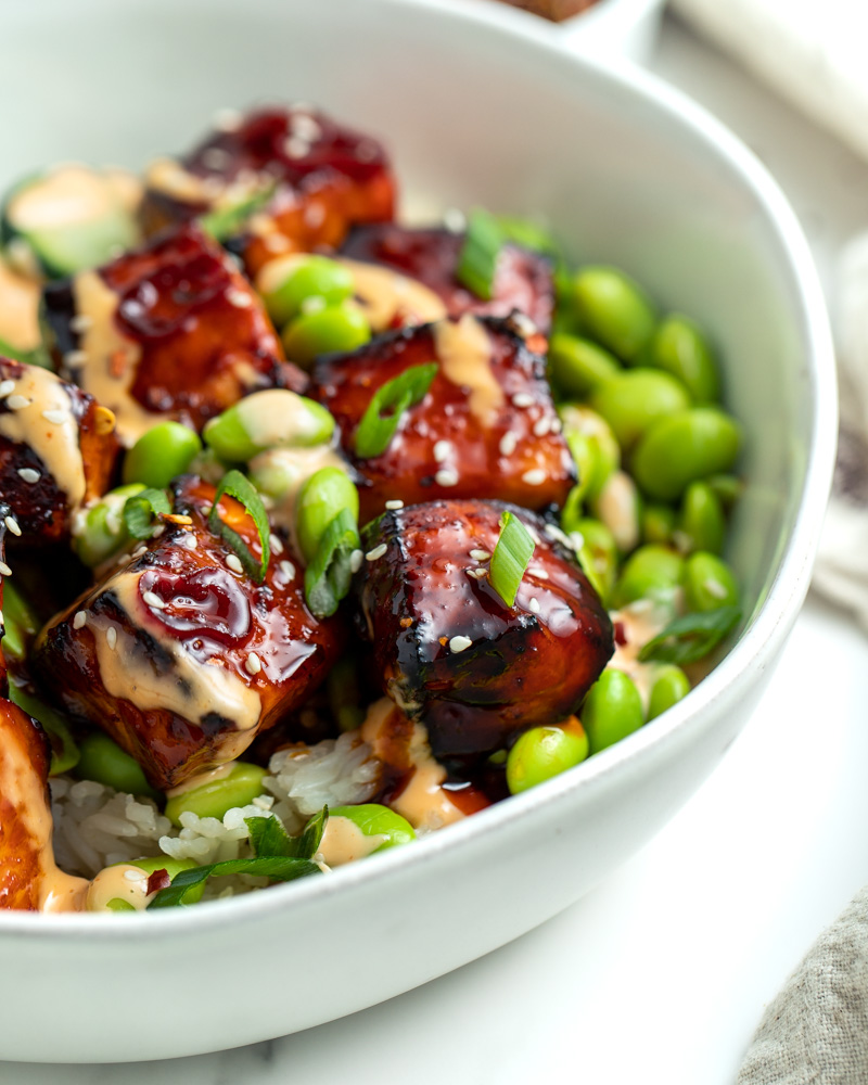 Air Fryer Salmon Bowls - Belly Full