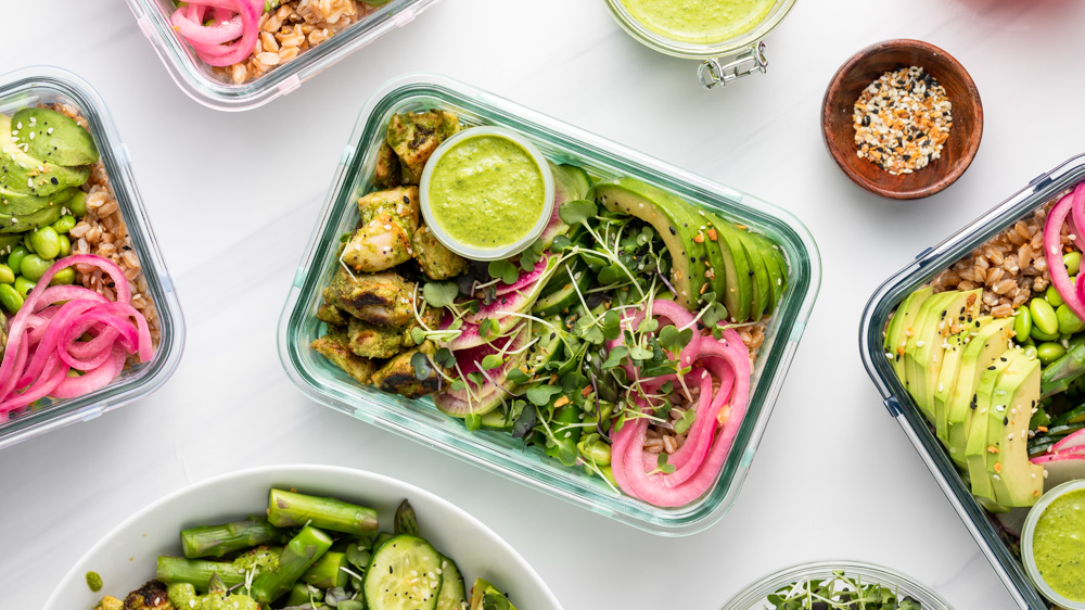 Goddess Arugula Bowl Recipe Perfect for Meal Prep