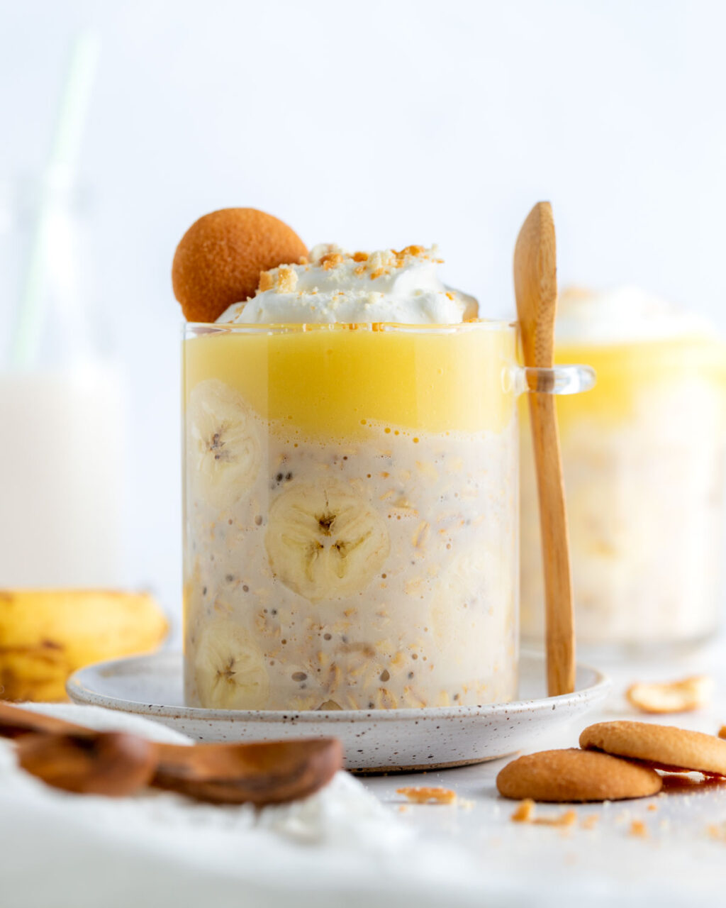 Banana Cream Pie Protein Overnight Oats Recipe