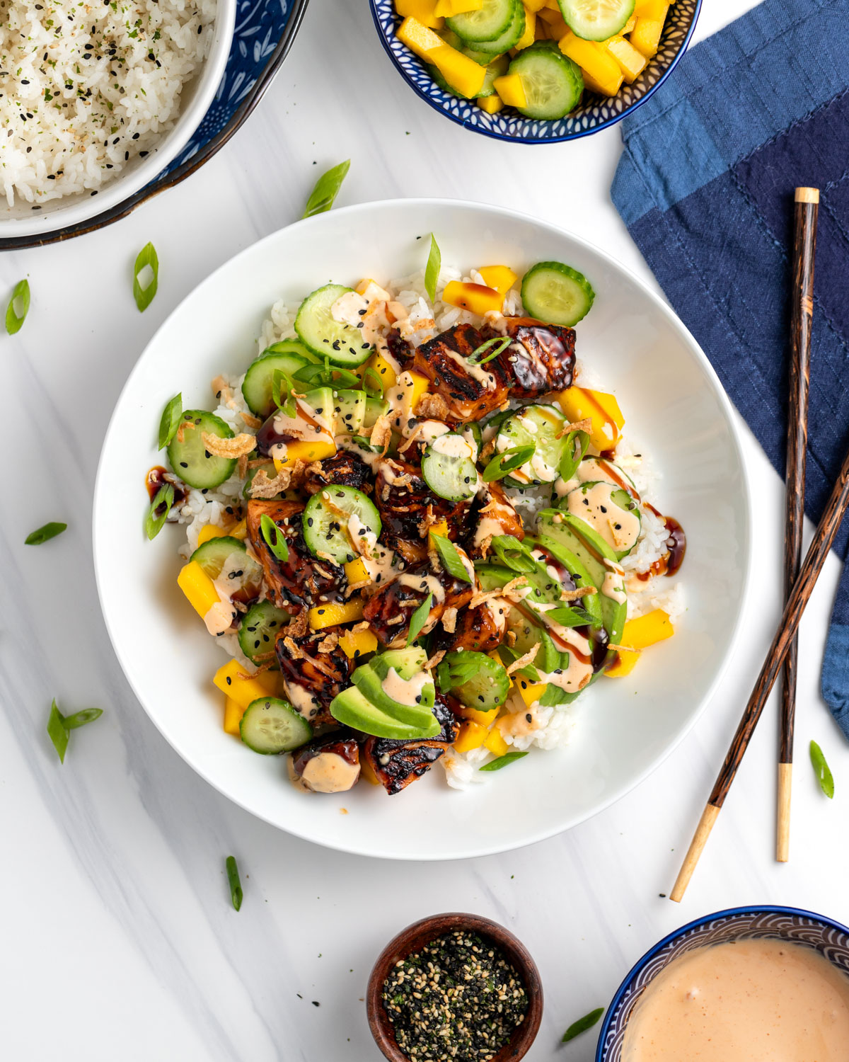 Salmon Sushi Bowls