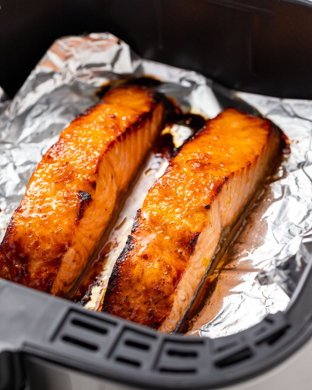 Air Fryer Sesame Orange Salmon Peanut Butter and Fitness