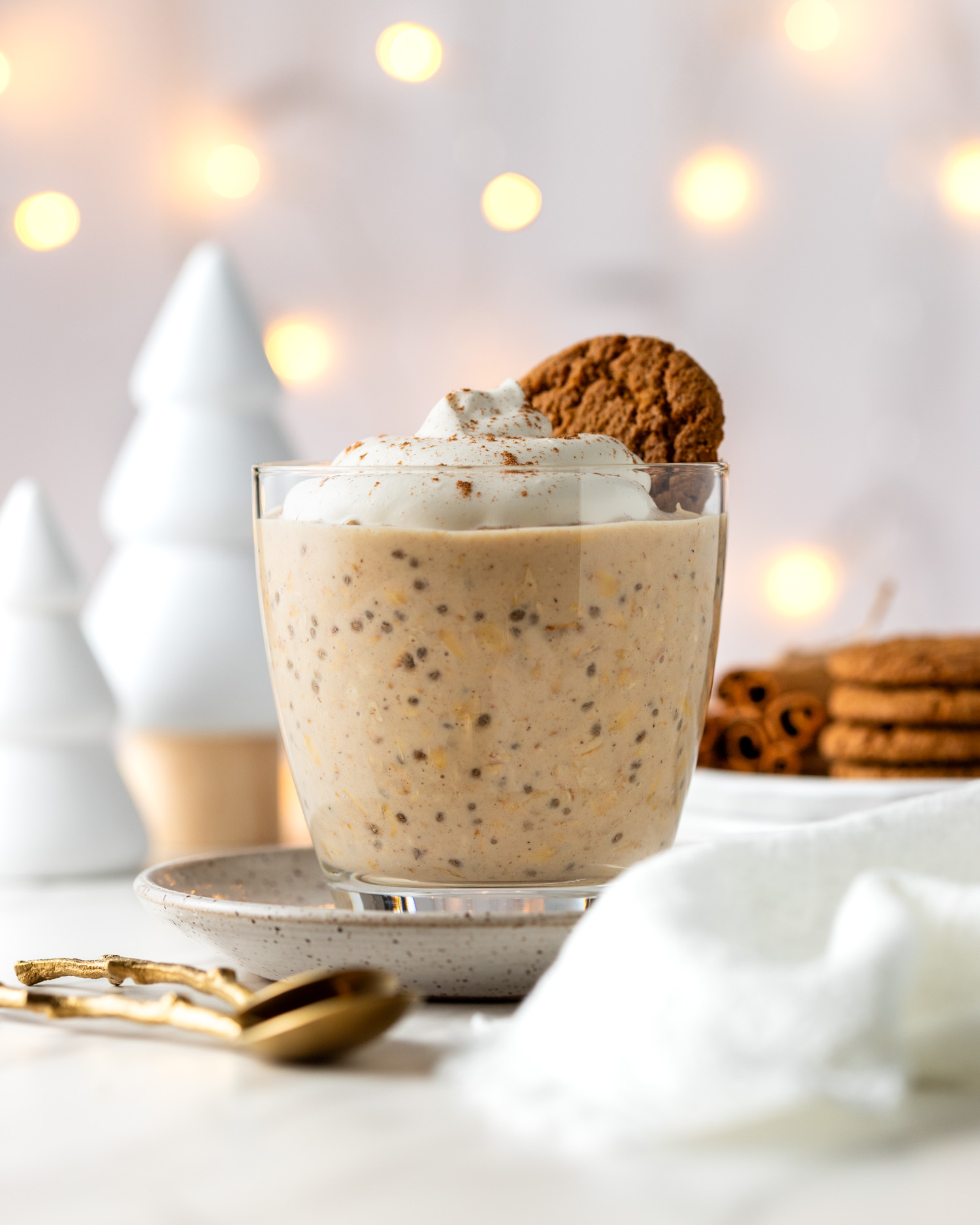 Gingerbread Protein Overnight Oats