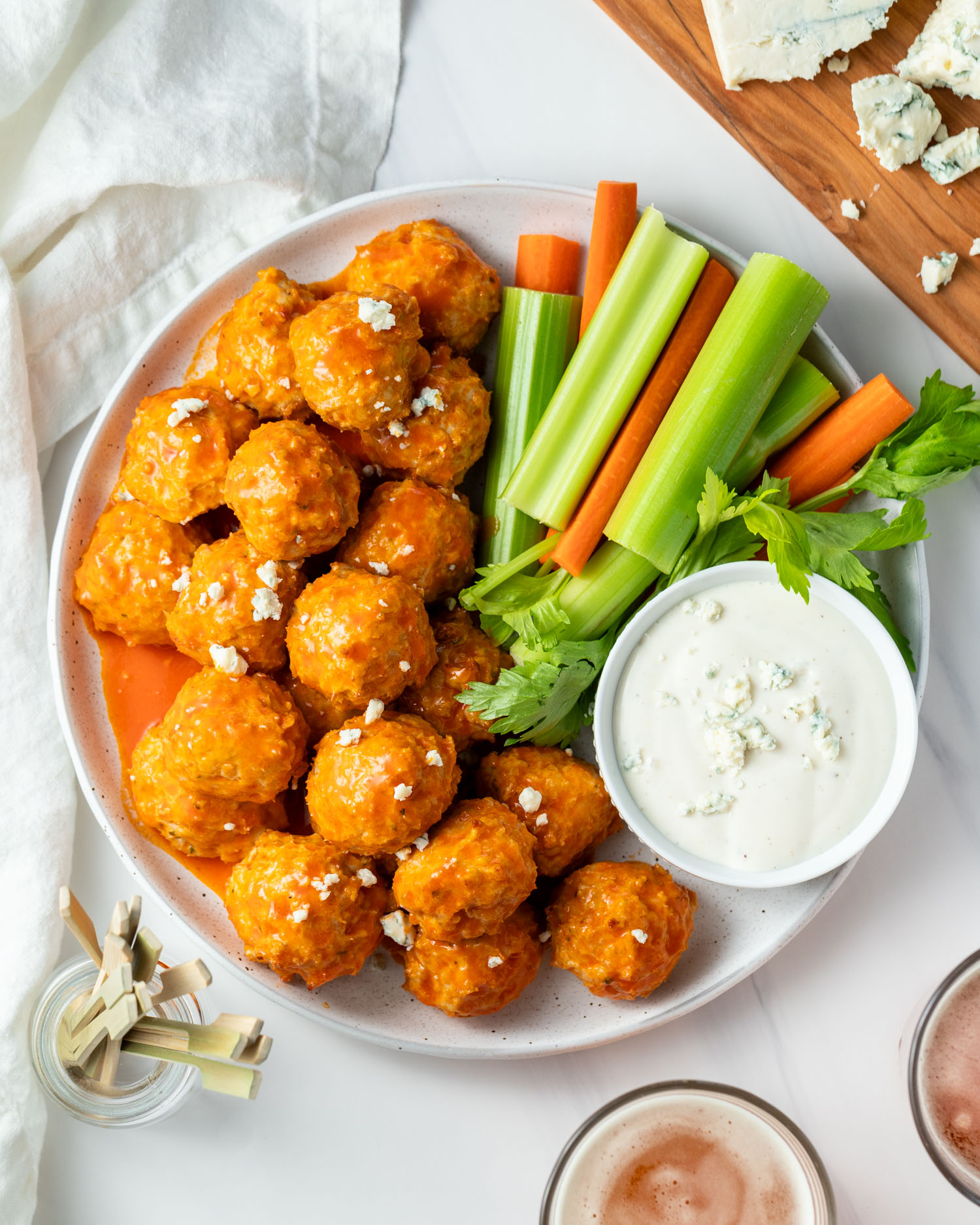 Buffalo Chicken Meatballs