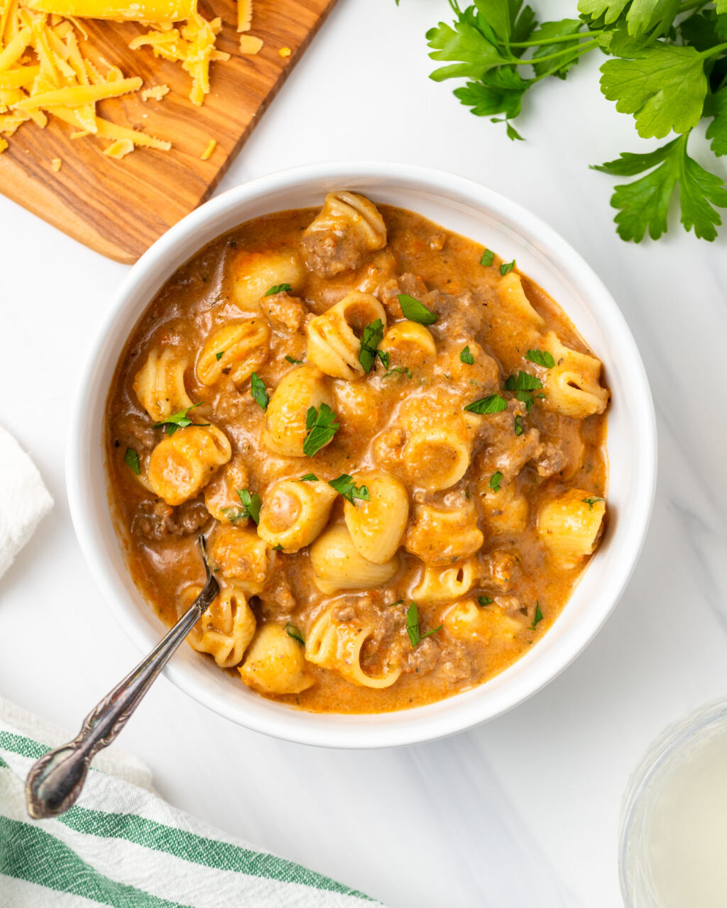 High Protein Hamburger Helper Peanut Butter and Fitness