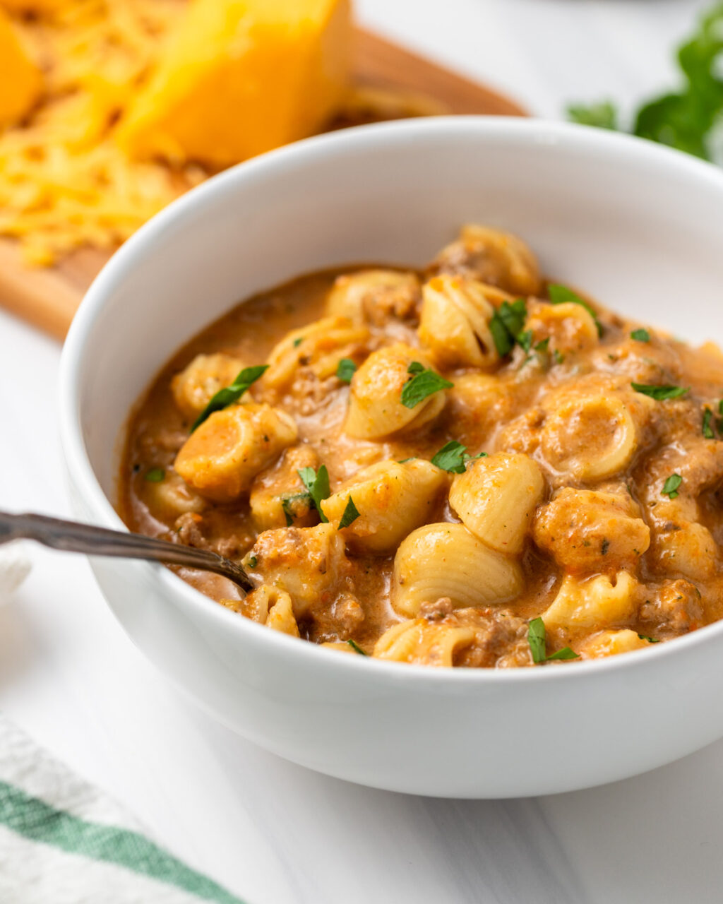 High Protein Hamburger Helper Peanut Butter and Fitness