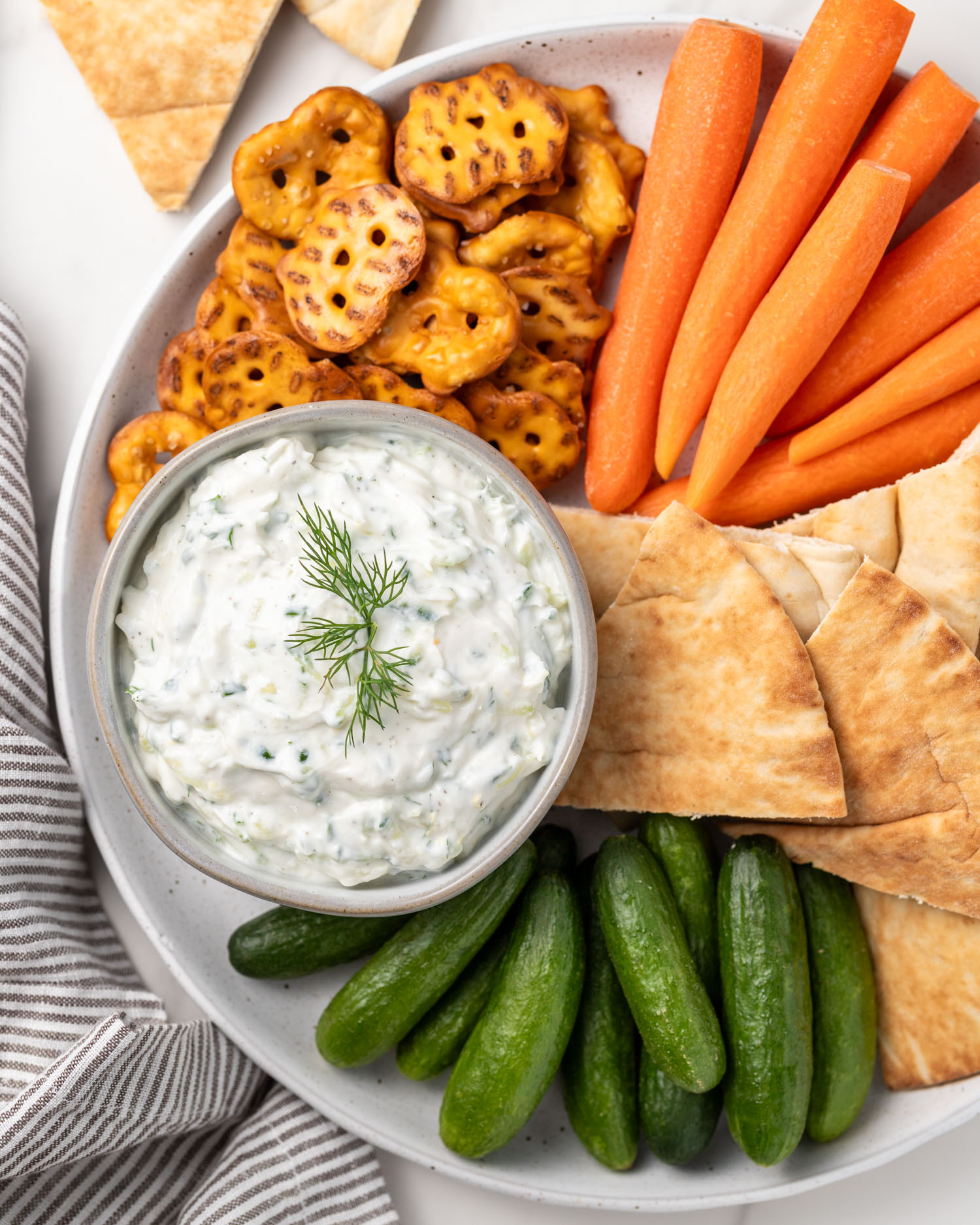 Easy Tzatziki Dip - Peanut Butter and Fitness