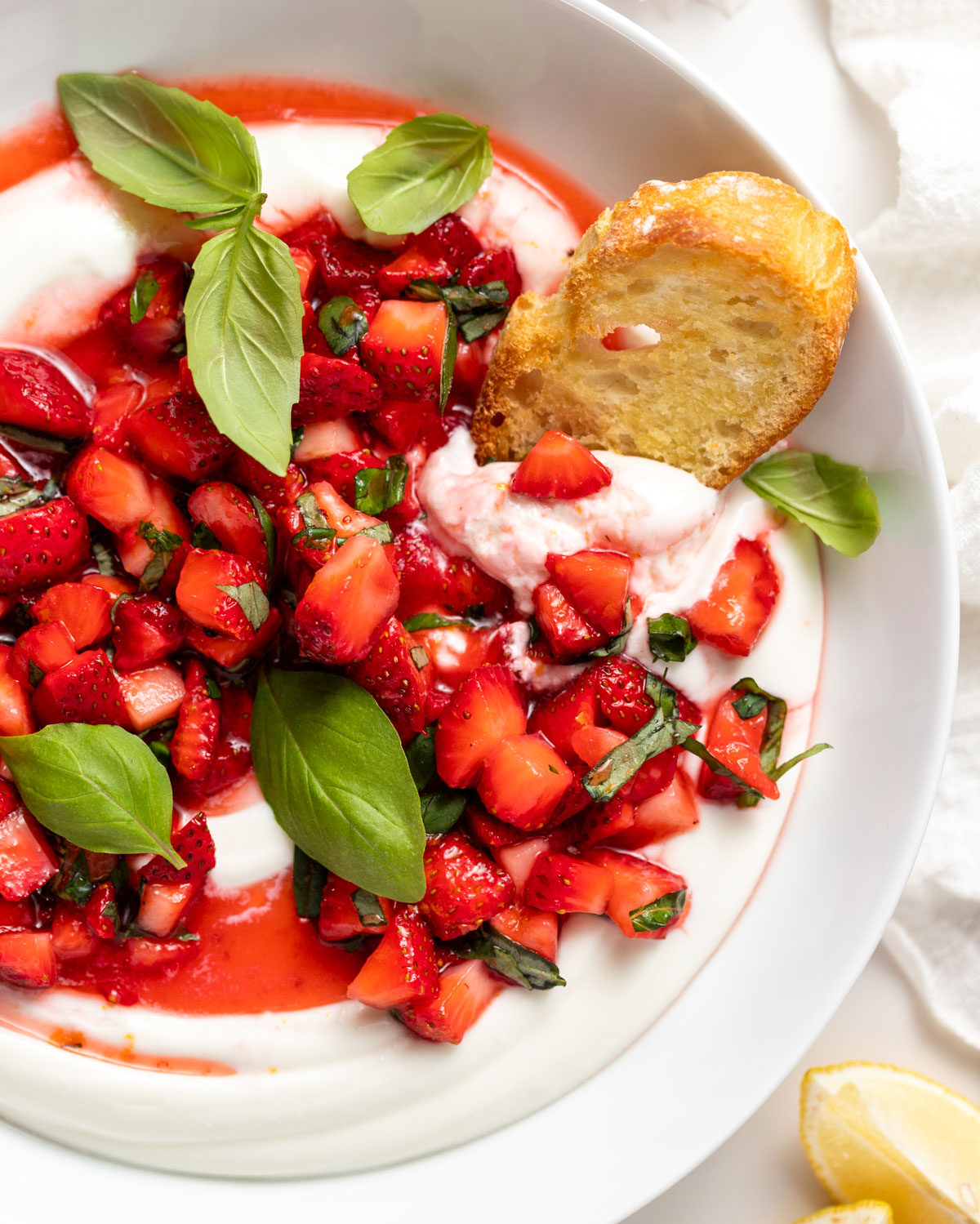 Whipped Feta Dip with Macerated Strawberries