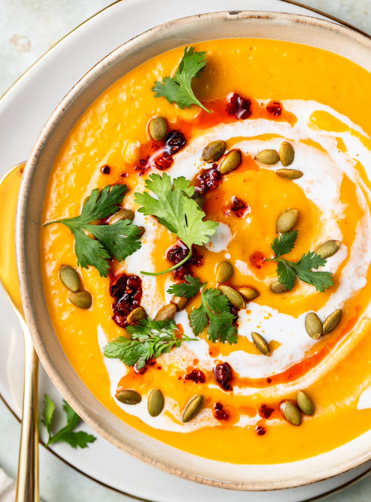Roasted Pumpkin Curry Soup