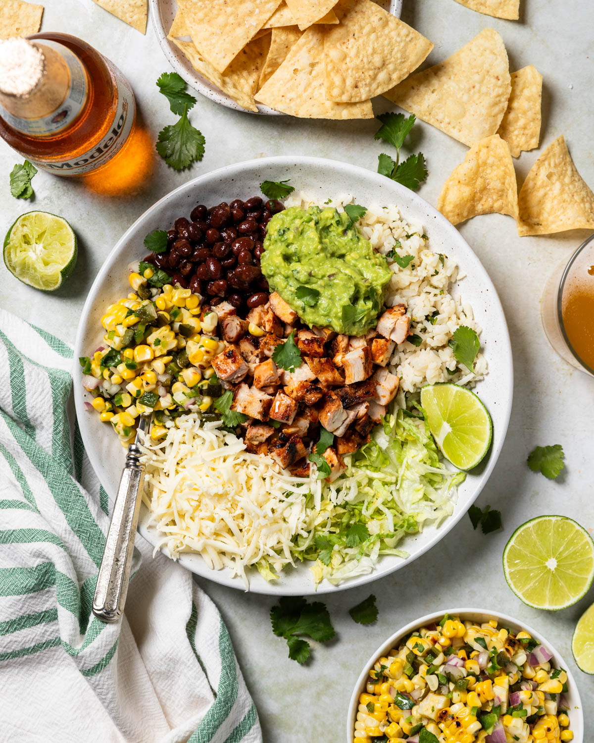 Copycat Chipotle Chicken Burrito Bowl - Peanut Butter and Fitness