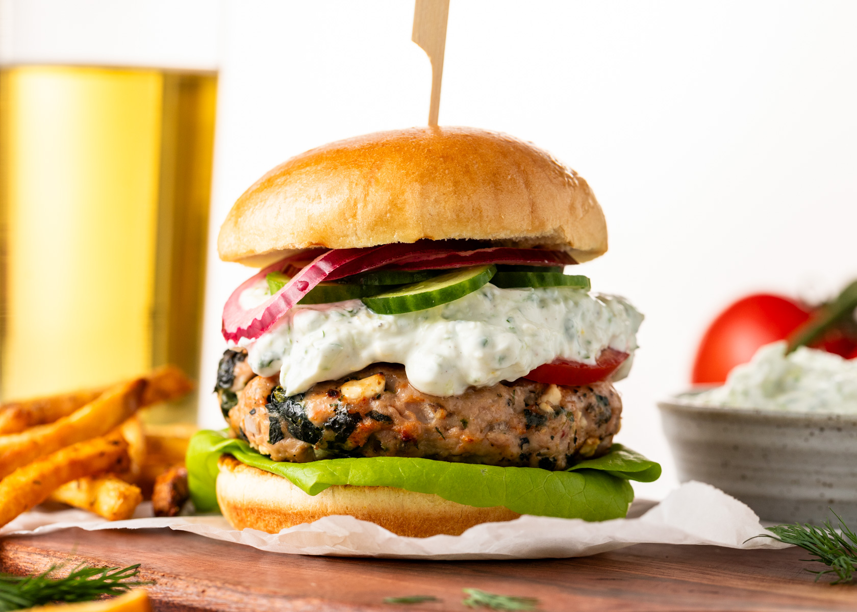 Greek Turkey Burgers