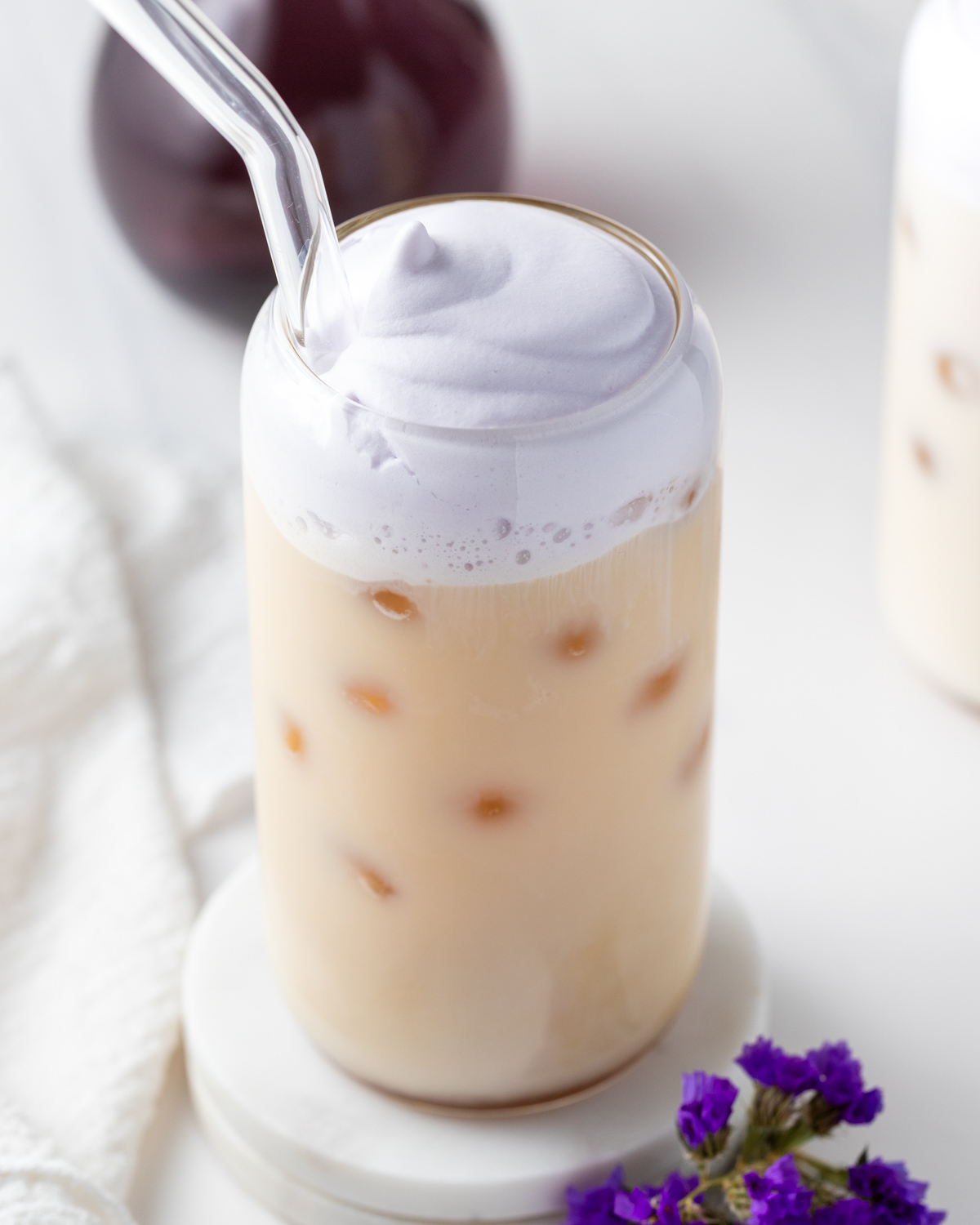 Lavender Cream London Fog Iced Latte