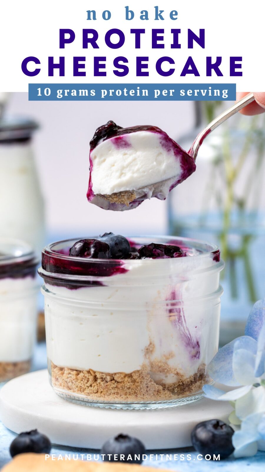 No-Bake Protein Cheesecake - Peanut Butter and Fitness
