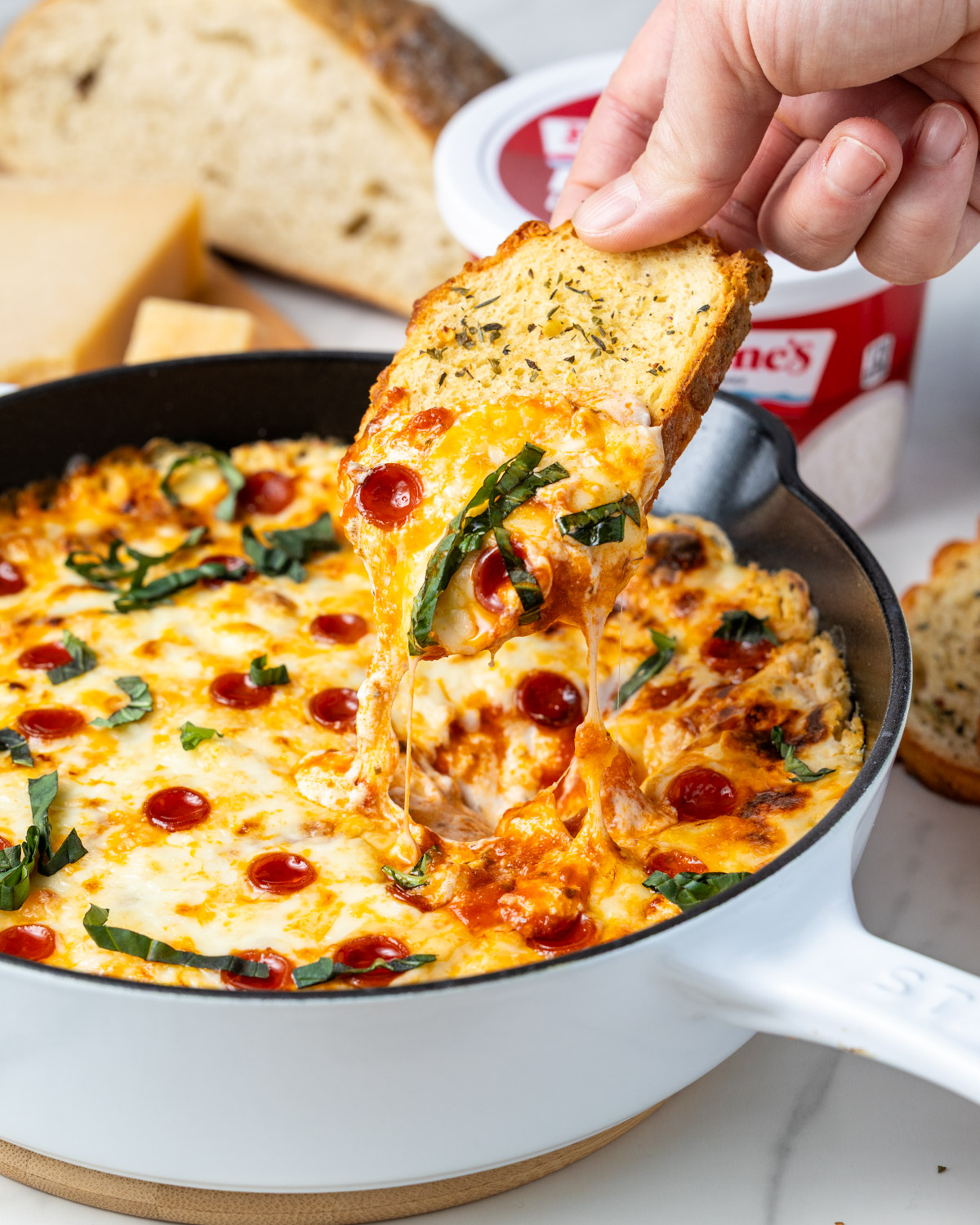 Cottage Cheese Pizza Dip