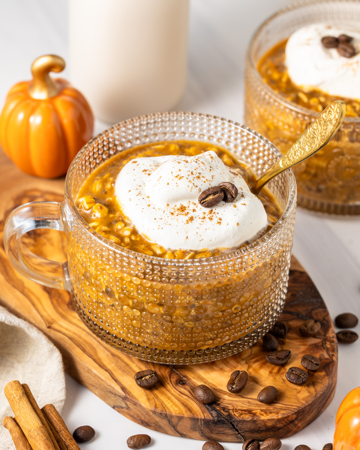 Pumpkin Spice Latte Protein Overnight Oats